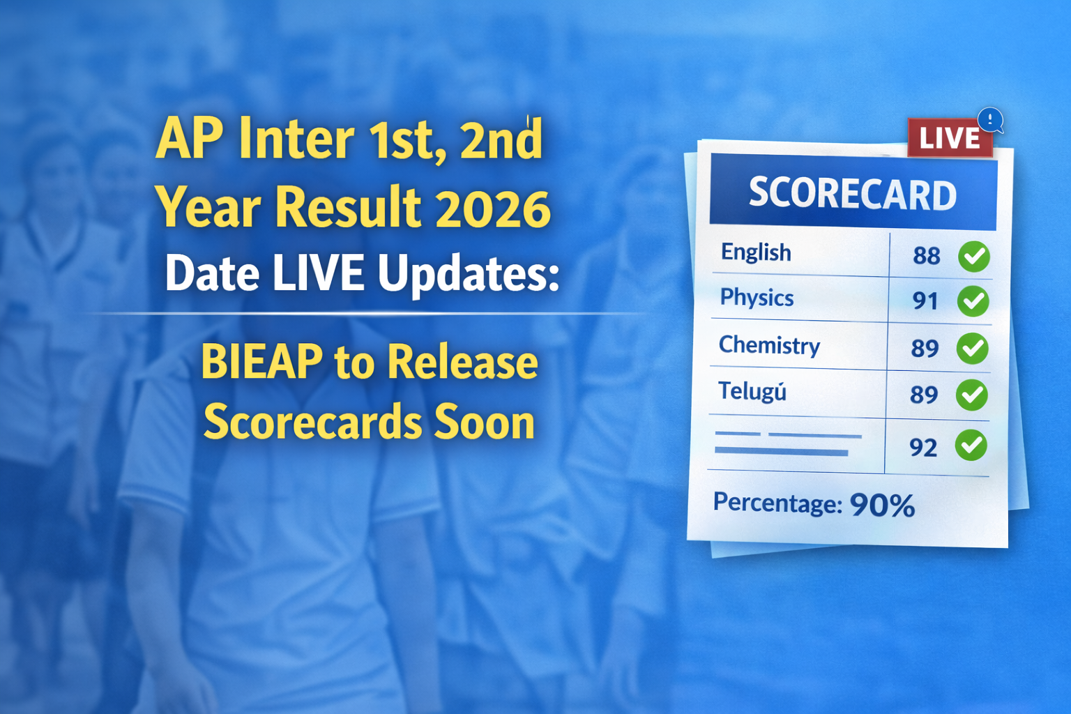 AP Inter 1st & 2nd Year Result 2026 Date: Check BIEAP Scorecards